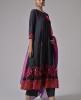 Cotton Embroidered Black Suit